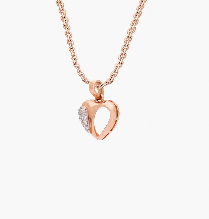 The Partial Gleam Heart Pendant